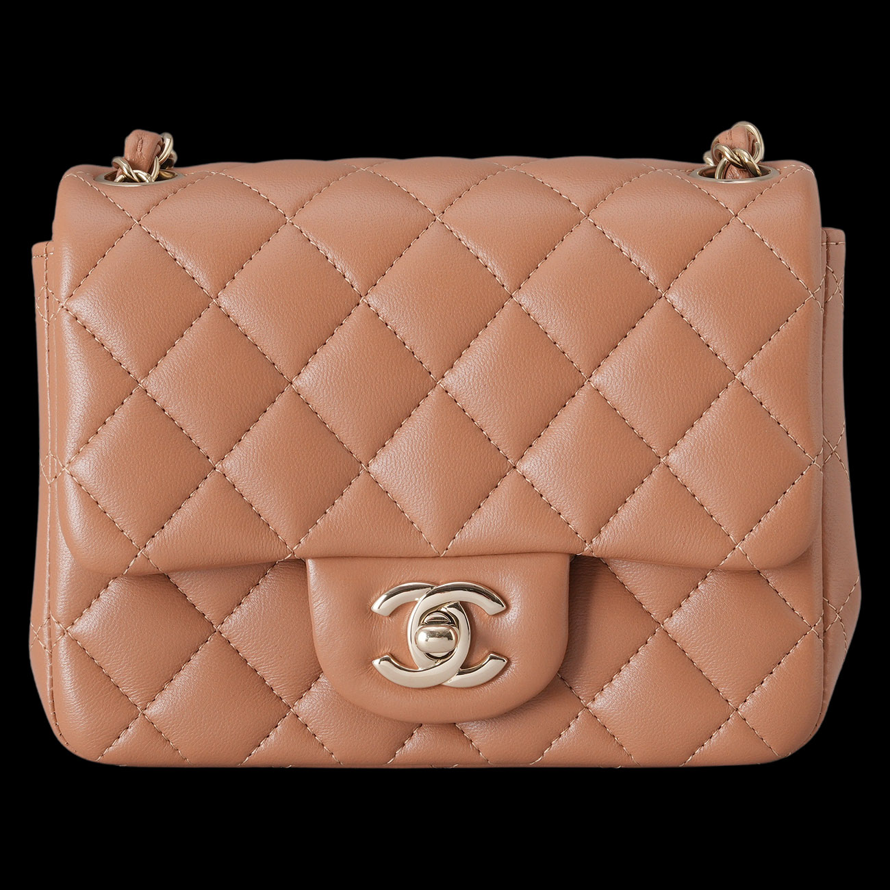 CHANEL(USED)샤넬 램스킨 클래식 쁘띠삭