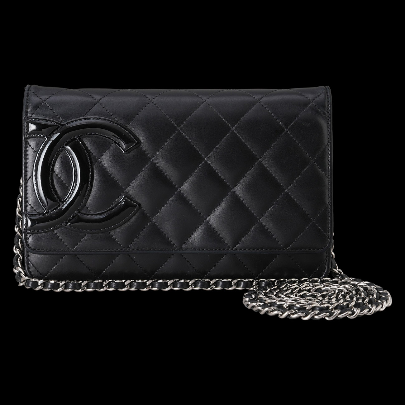 CHANEL(USED)샤넬 램스킨 깜봉 WOC