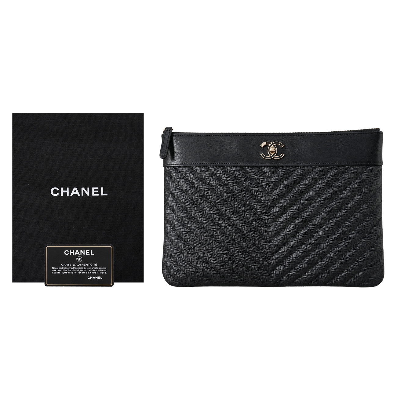 CHANEL(USED)샤넬 마드모아젤 뉴미듐 클러치