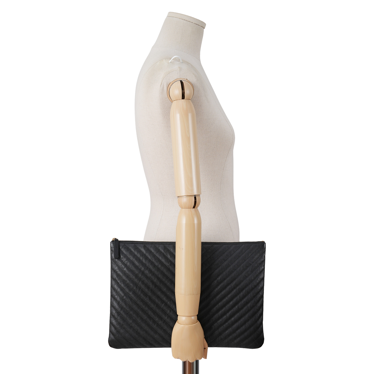 CHANEL(USED)샤넬 클래식 쉐브론 클러치 라지