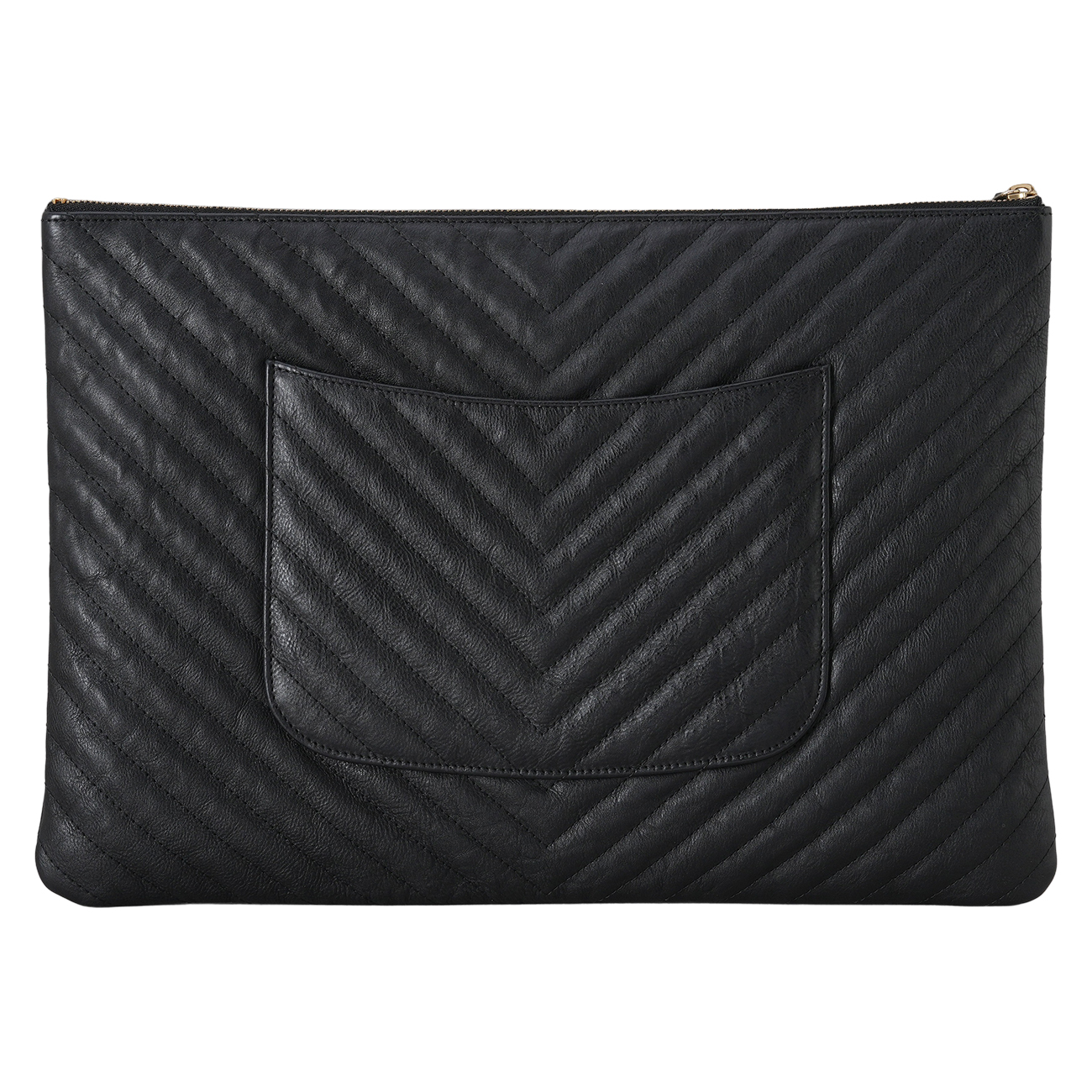CHANEL(USED)샤넬 클래식 쉐브론 클러치 라지
