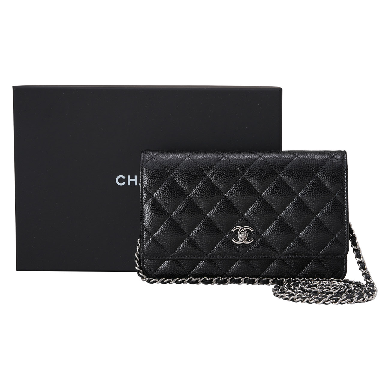 CHANEL(USED)샤넬 AP4241 턴락 캐비어 클래식 WOC