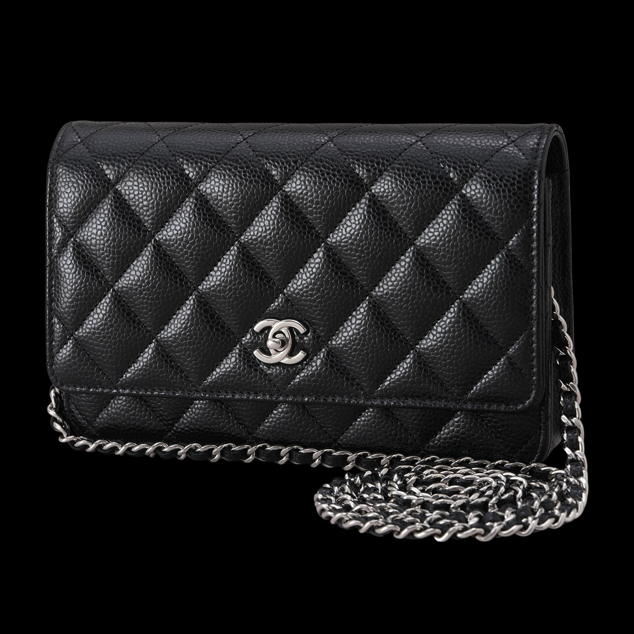 CHANEL(USED)샤넬 AP4241 턴락 캐비어 클래식 WOC