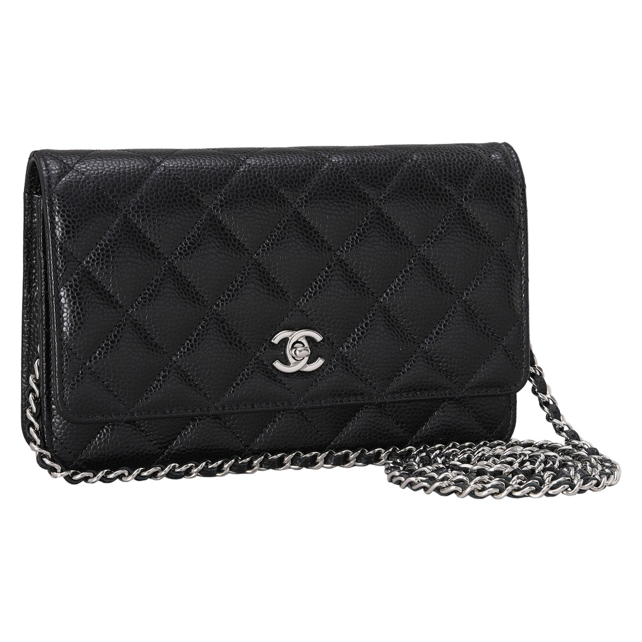 CHANEL(USED)샤넬 AP4241 턴락 캐비어 클래식 WOC