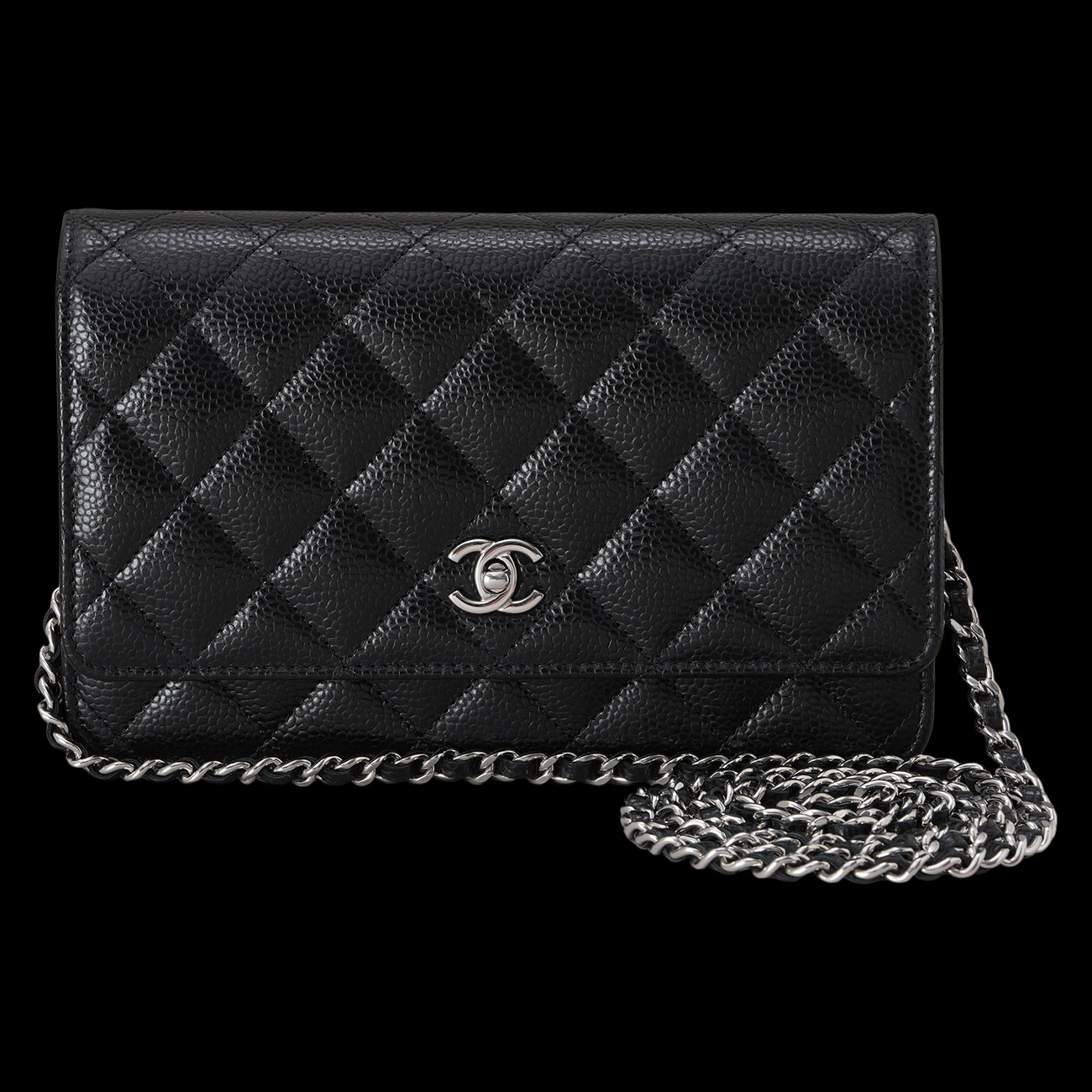 CHANEL(USED)샤넬 AP4241 턴락 캐비어 클래식 WOC