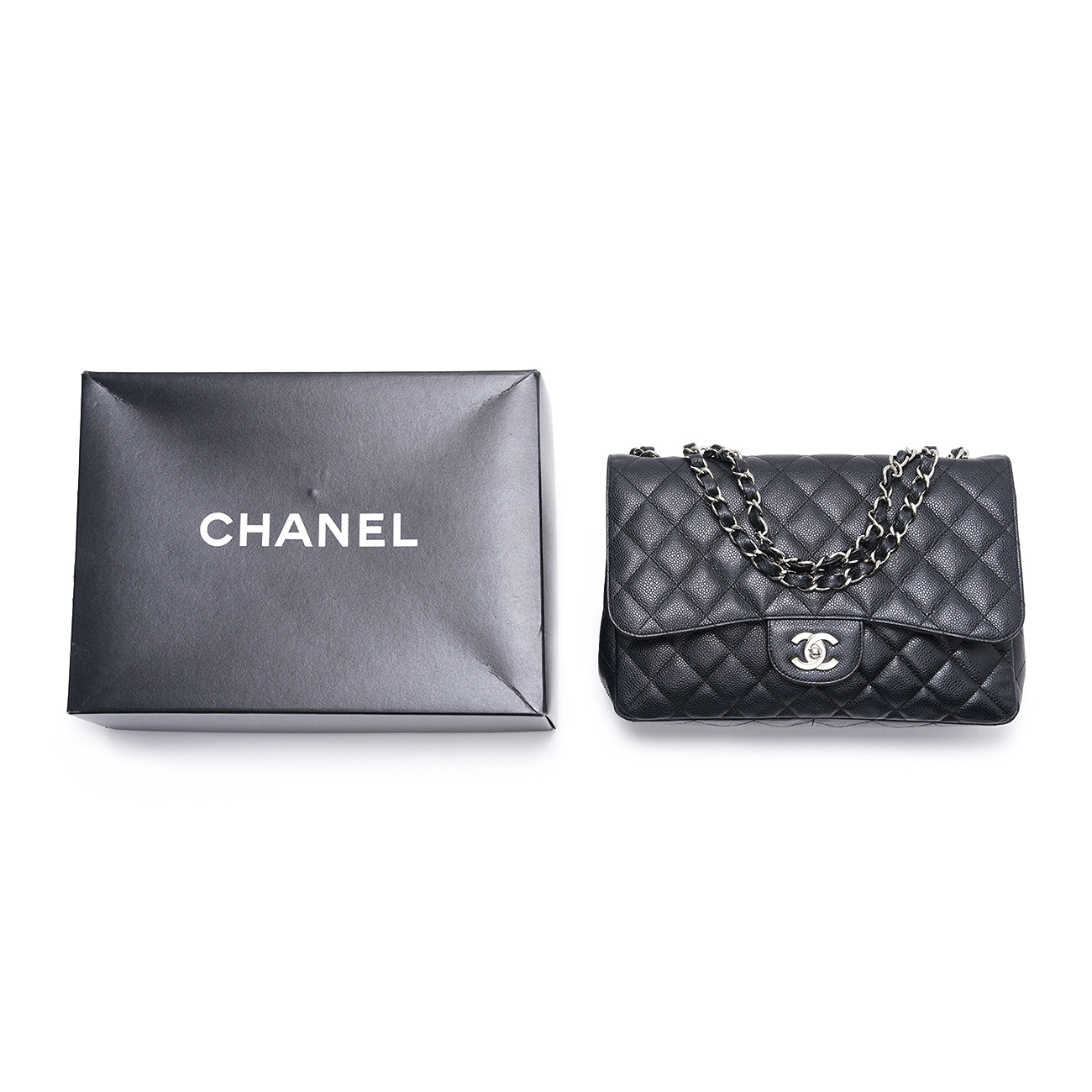 CHANEL(USED)샤넬 캐비어 클래식 라지 원플랩백