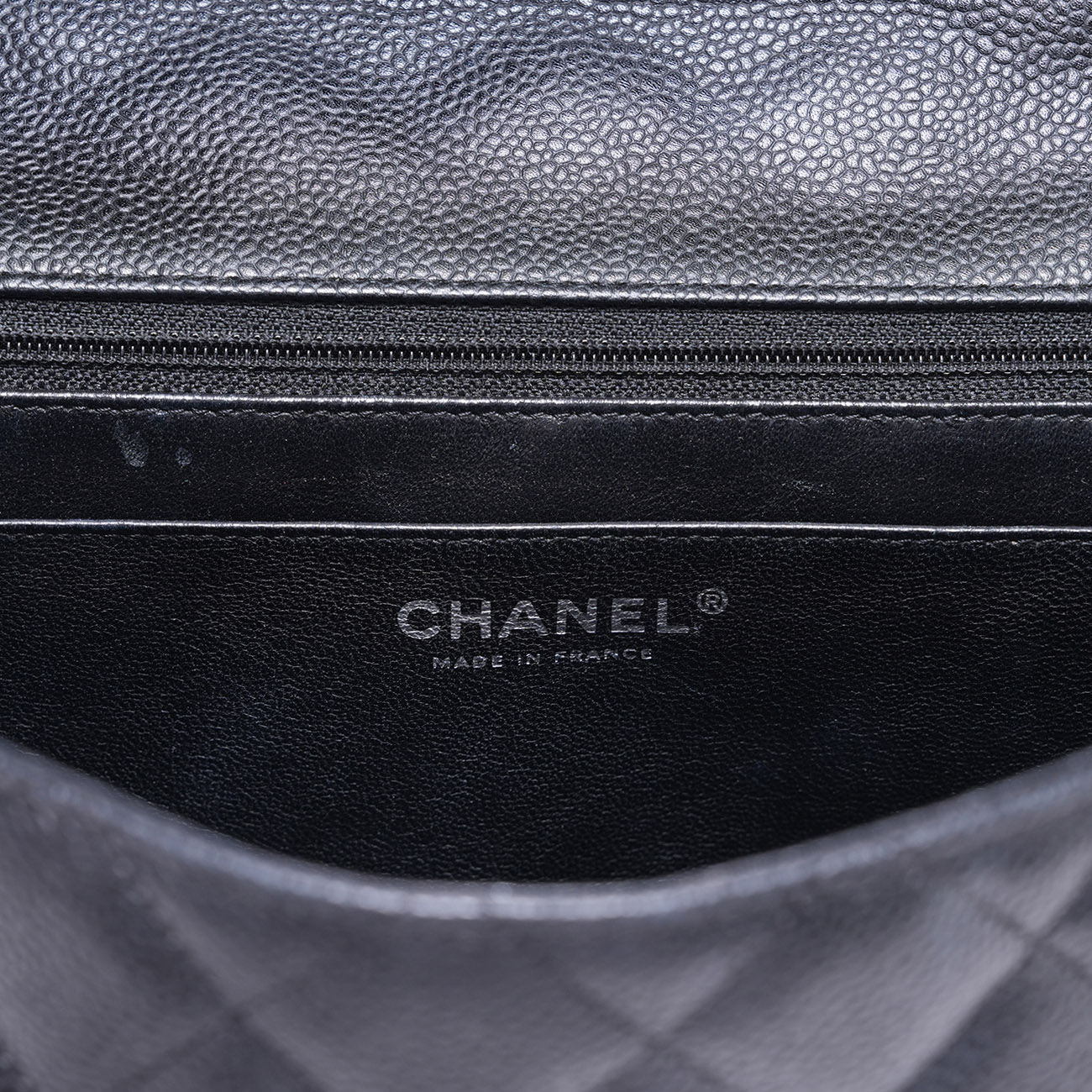 CHANEL(USED)샤넬 캐비어 클래식 라지 원플랩백