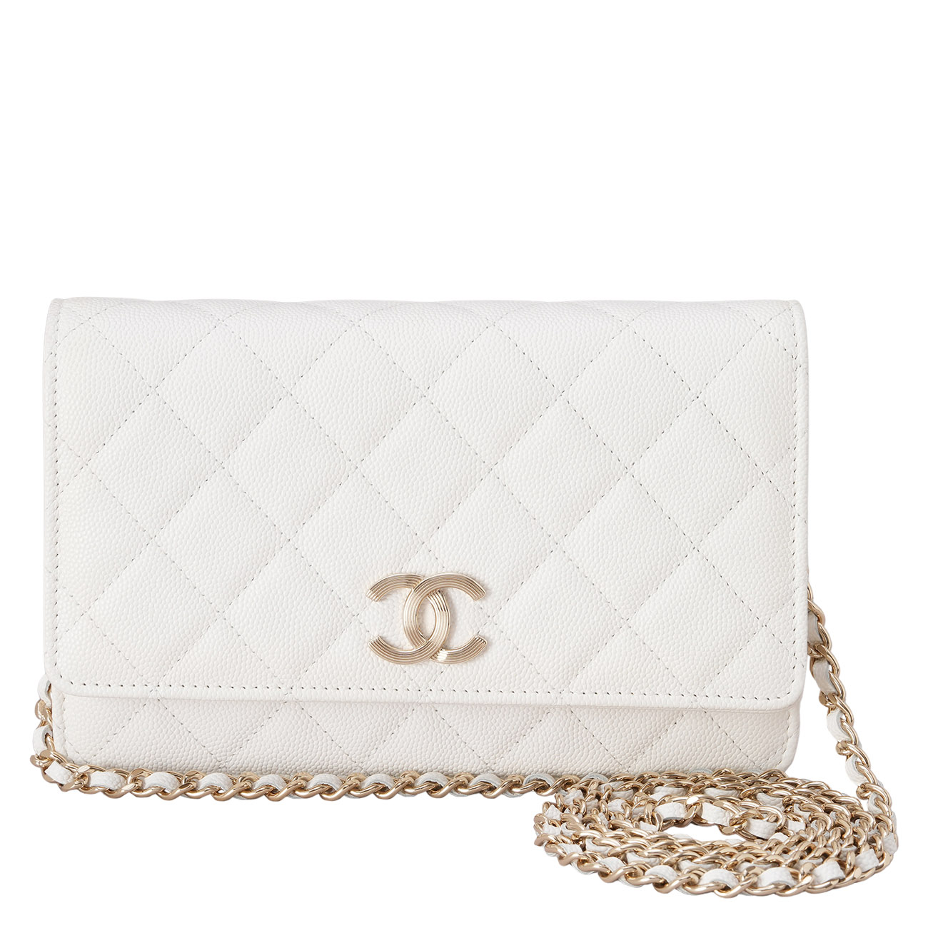CHANEL(USED)샤넬 시즌 캐비어 CC로고 WOC
