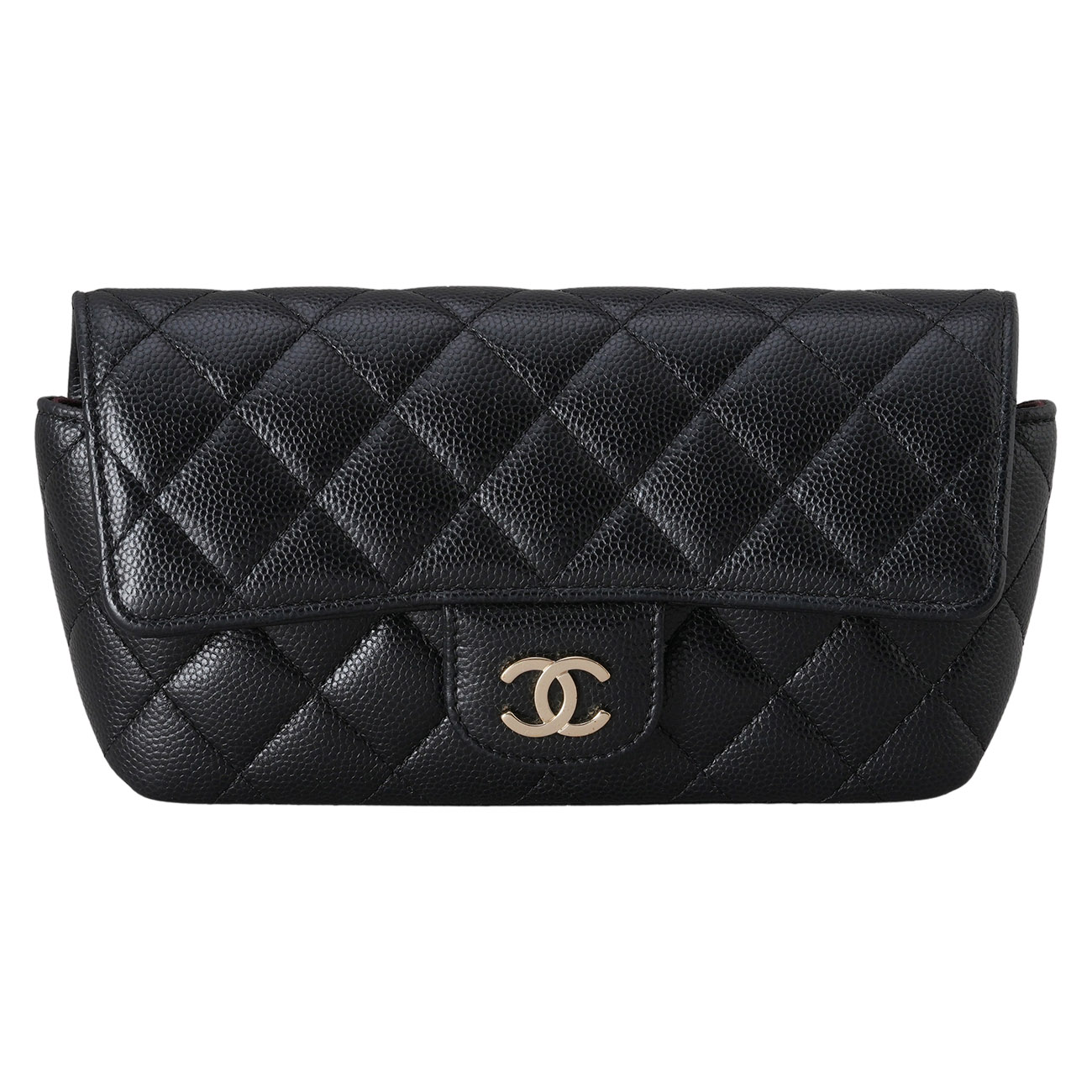 CHANEL(USED)샤넬 캐비어 선글라스 케이스 체인백