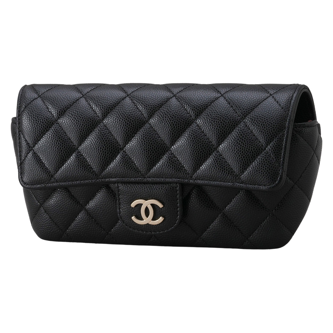 CHANEL(USED)샤넬 캐비어 선글라스 케이스 체인백