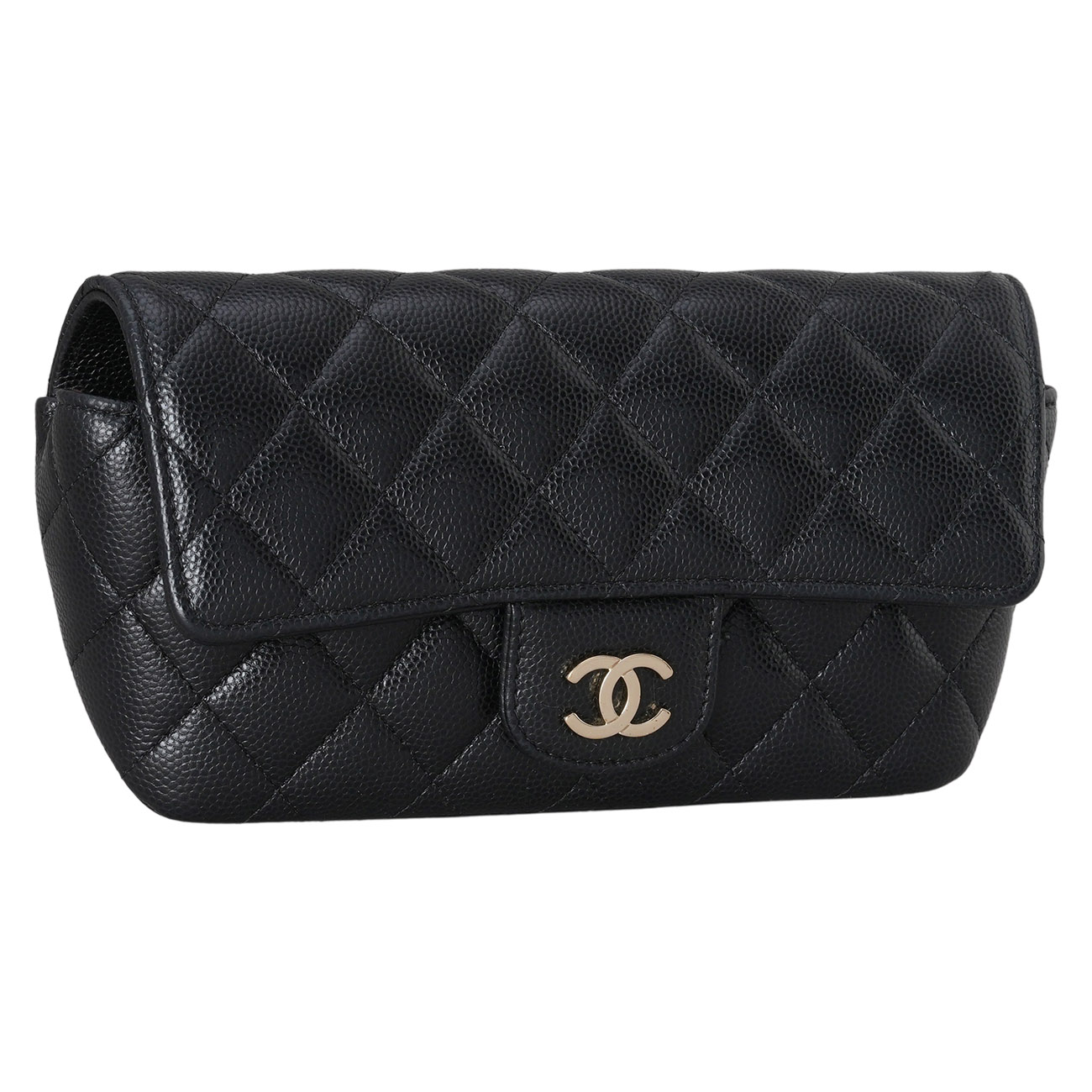 CHANEL(USED)샤넬 캐비어 선글라스 케이스 체인백