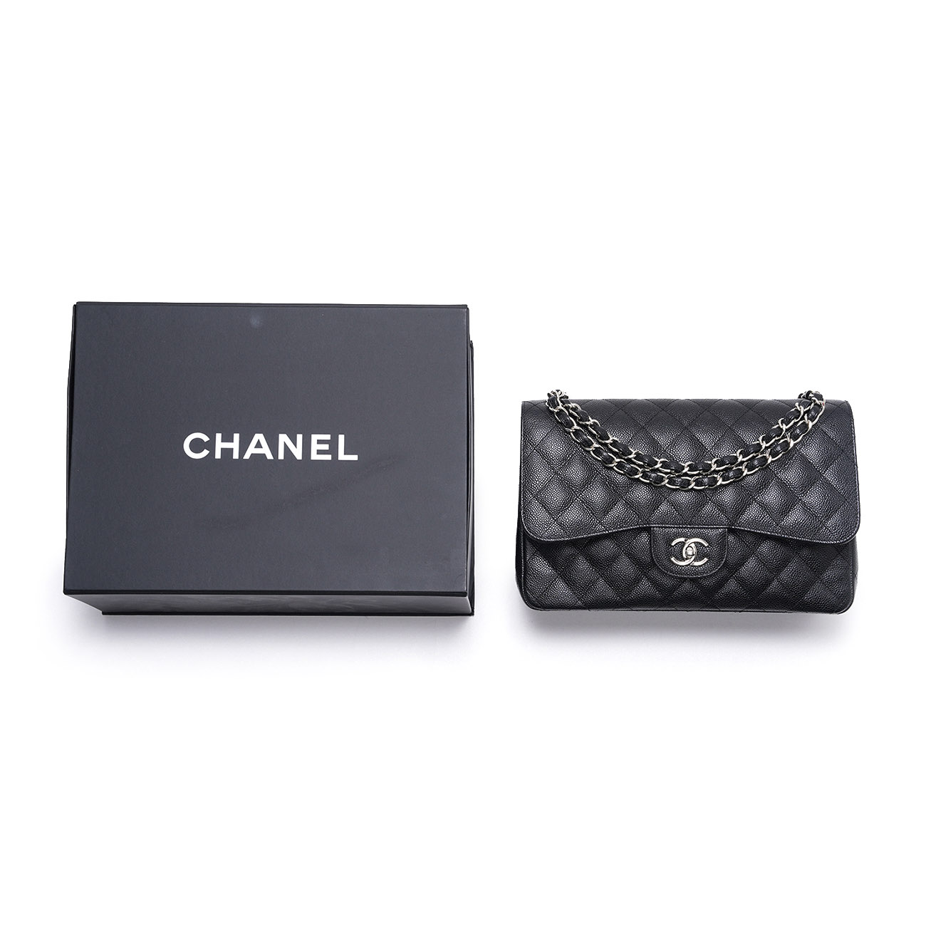 CHANEL(USED)샤넬 A58600 캐비어 클래식 라지 플랩백