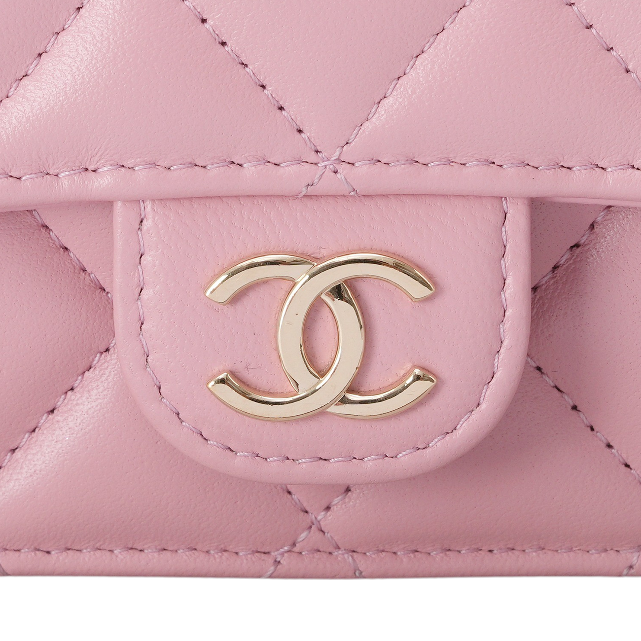 CHANEL(USED)샤넬 CC로고 램스킨 탑핸들 체인 숄더백
