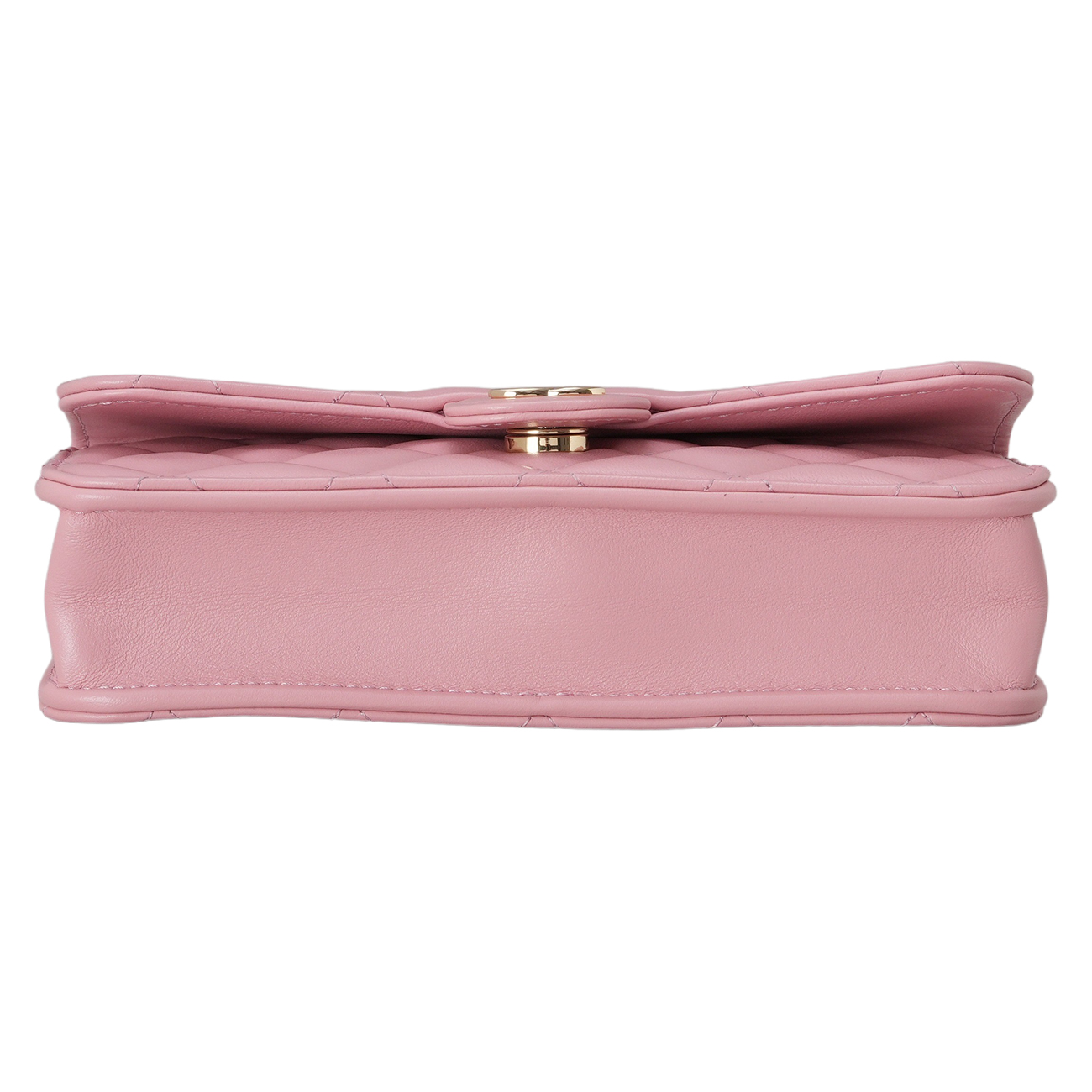 CHANEL(USED)샤넬 CC로고 램스킨 탑핸들 체인 숄더백