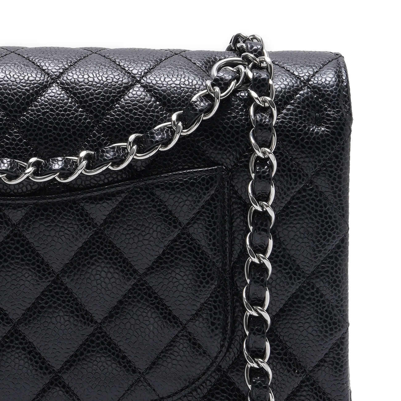 CHANEL(USED)샤넬 A01112 캐비어 클래식 미듐 플랩백