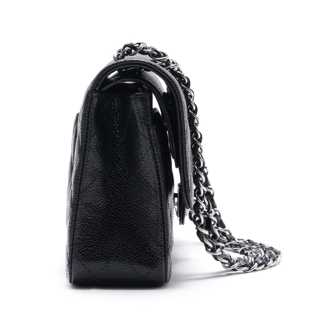 CHANEL(USED)샤넬 A01112 캐비어 클래식 미듐 플랩백
