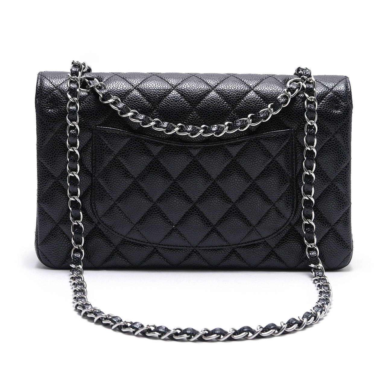 CHANEL(USED)샤넬 A01112 캐비어 클래식 미듐 플랩백