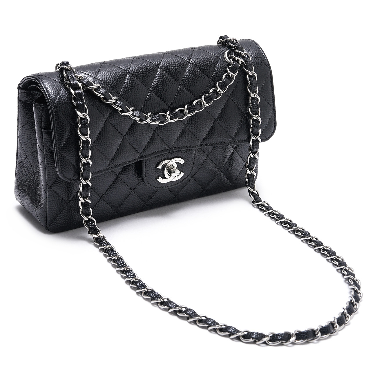 CHANEL(USED)샤넬 캐비어 클래식 스몰 플랩백