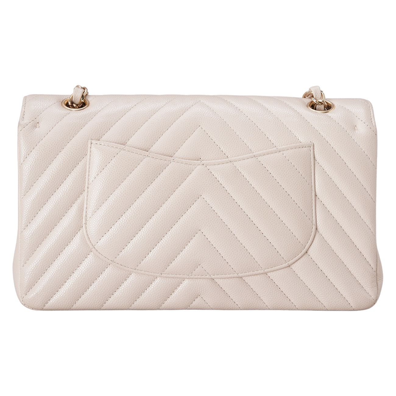 CHANEL(USED)샤넬 쉐브론 캐비어 클래식 미듐 플랩백