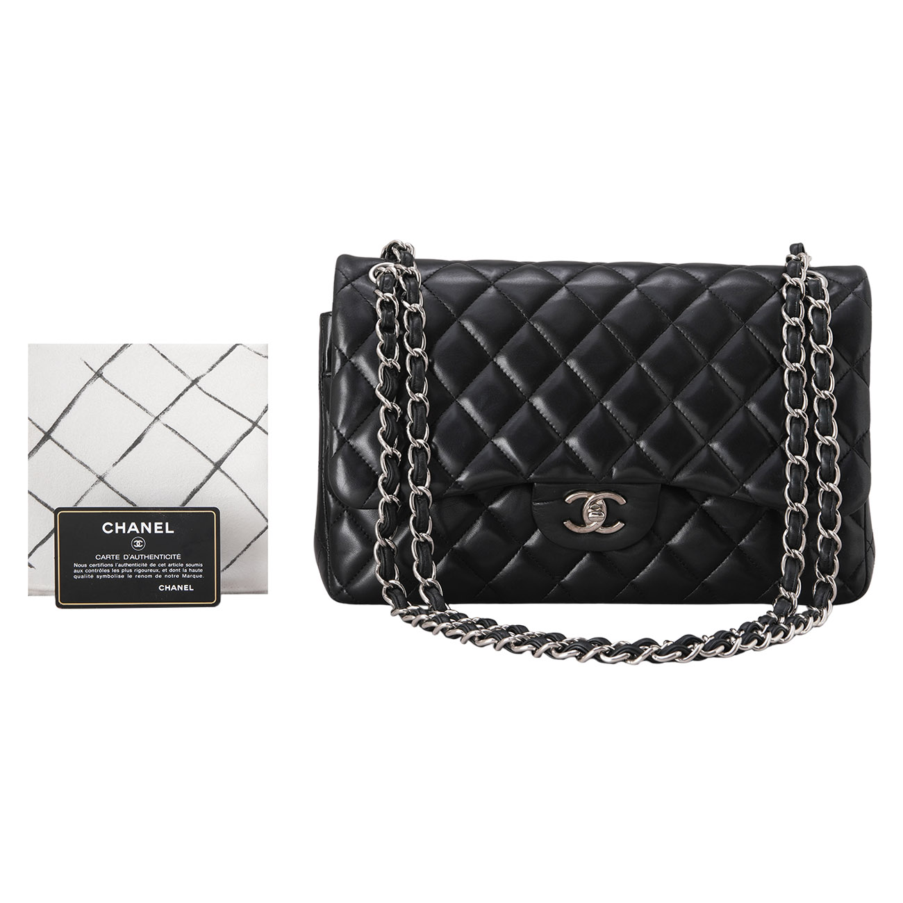 CHANEL(USED)샤넬 램스킨 클래식 라지 플랩백