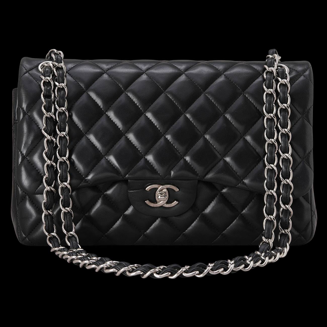 CHANEL(USED)샤넬 램스킨 클래식 라지 플랩백