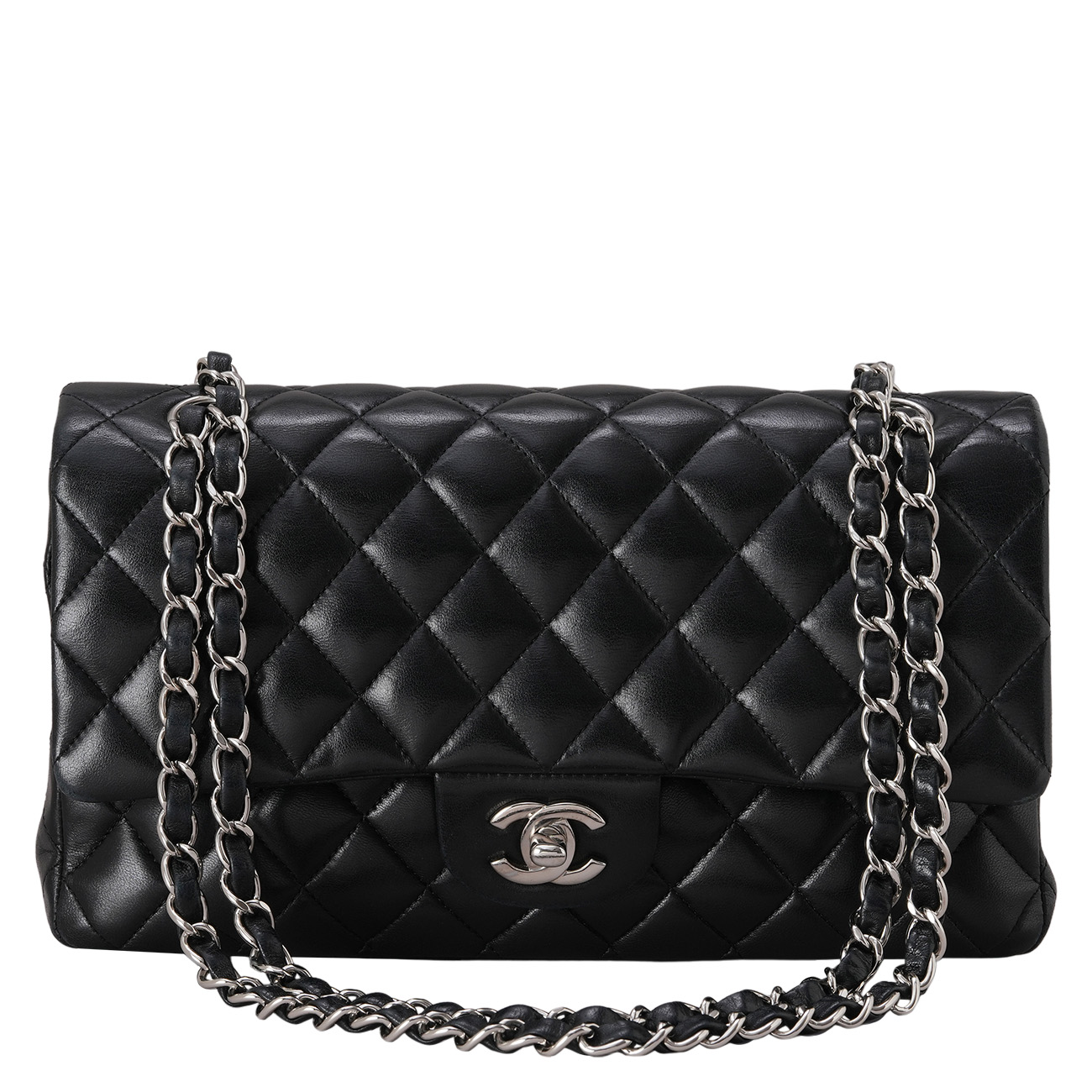 CHANEL(USED)샤넬 램스킨 클래식 미듐 플랩백