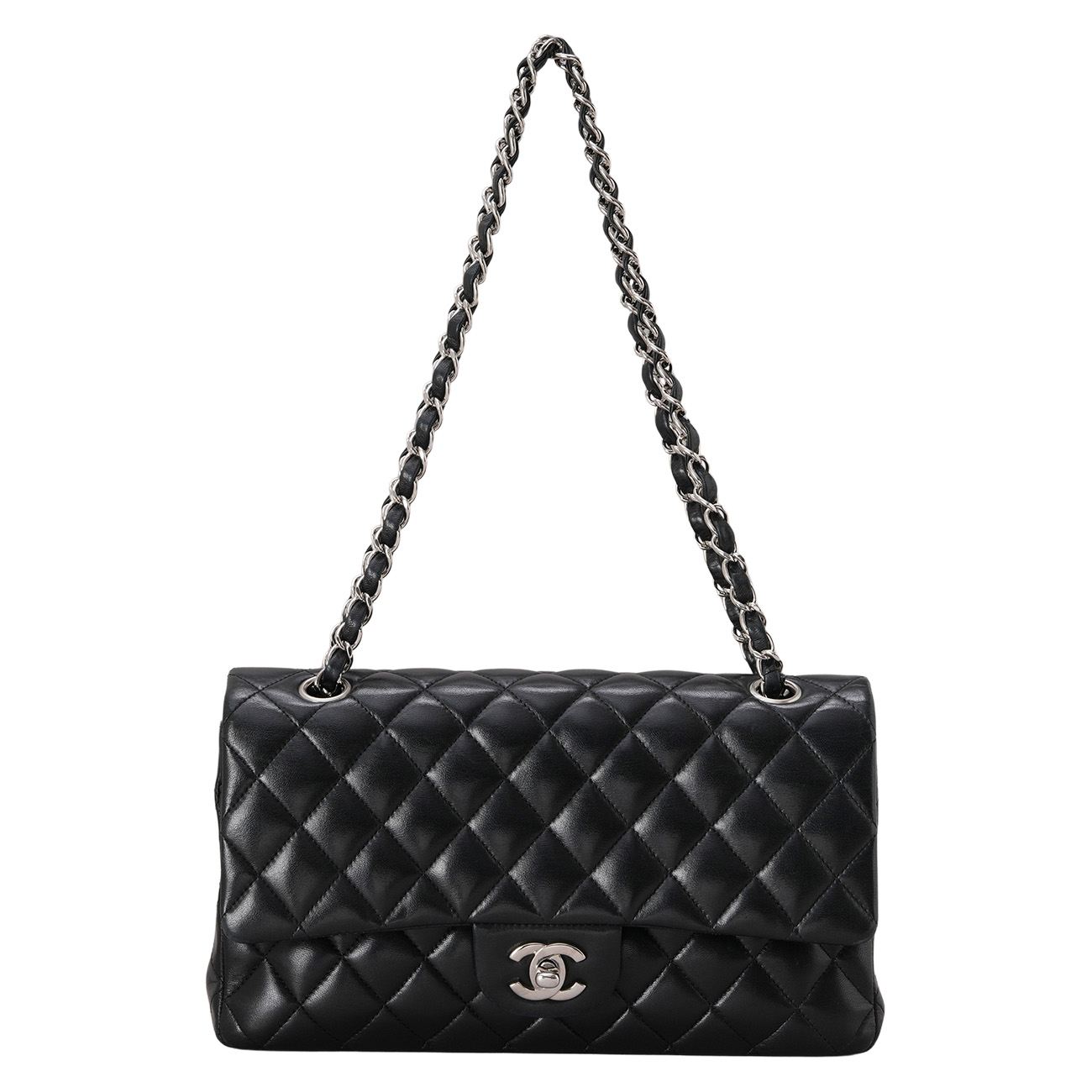 CHANEL(USED)샤넬 램스킨 클래식 미듐 플랩백