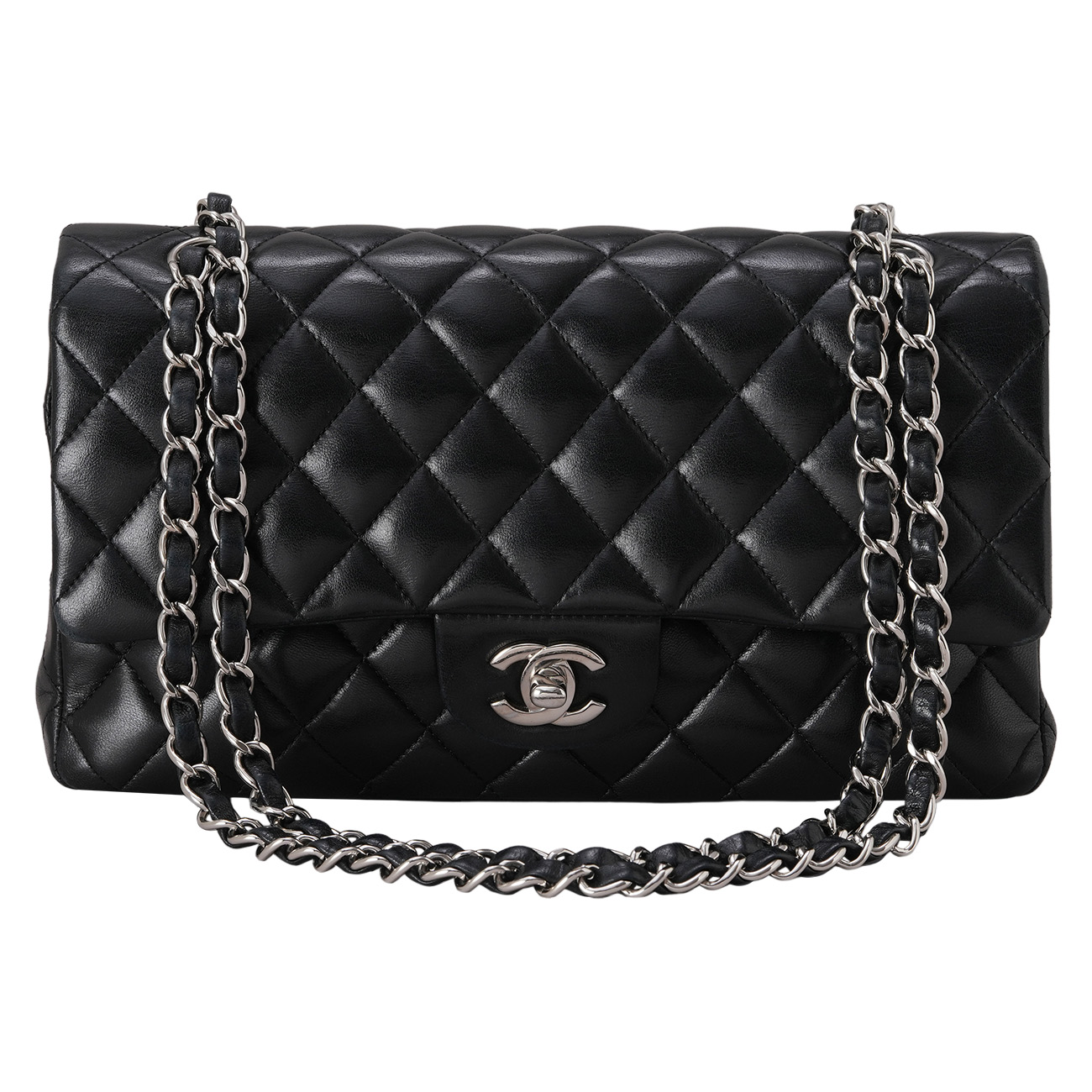 CHANEL(USED)샤넬 램스킨 클래식 미듐 플랩백
