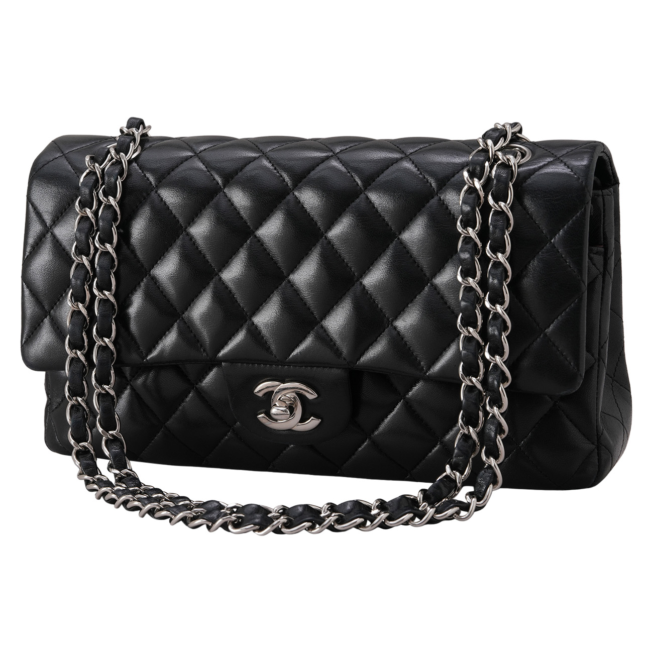 CHANEL(USED)샤넬 램스킨 클래식 미듐 플랩백