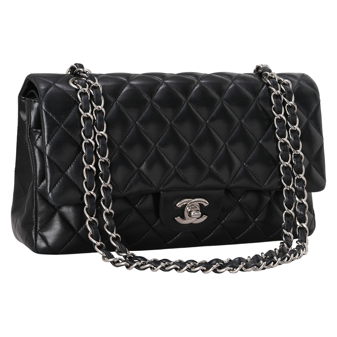 CHANEL(USED)샤넬 램스킨 클래식 미듐 플랩백