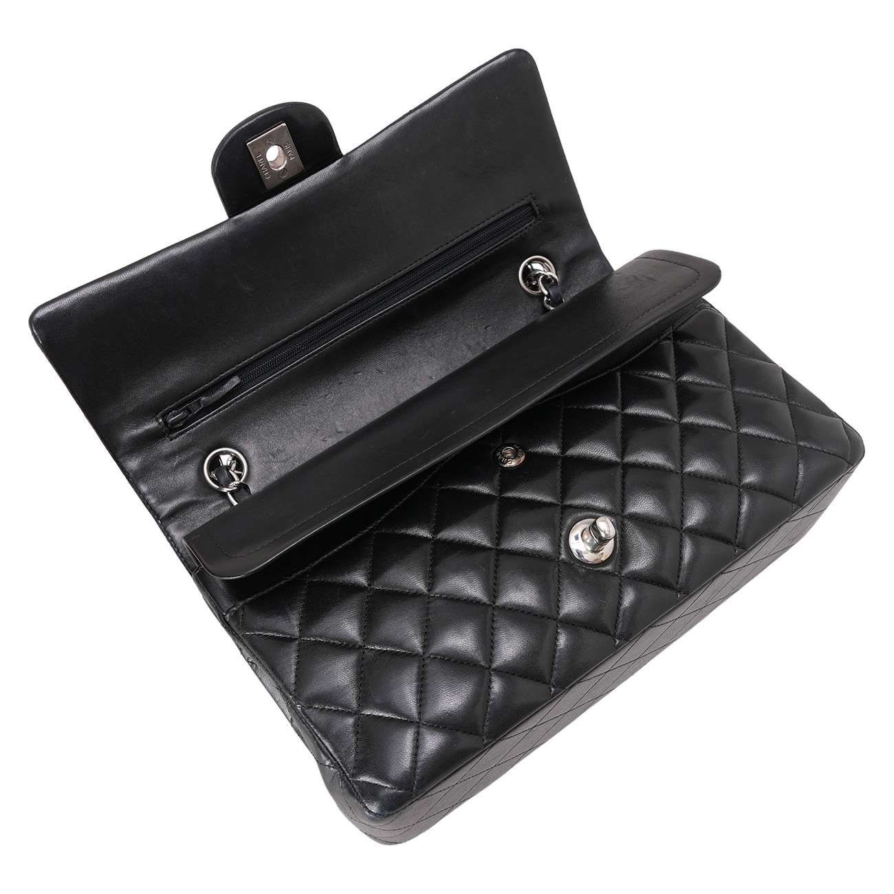 CHANEL(USED)샤넬 램스킨 클래식 미듐 플랩백