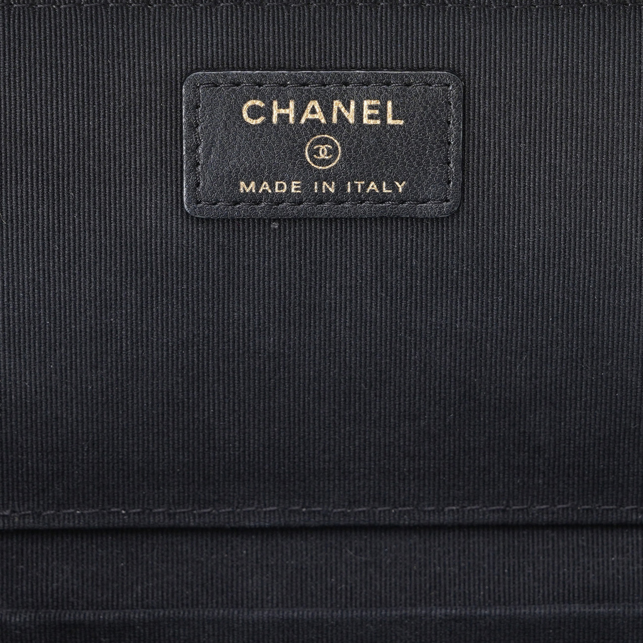 CHANEL(USED)샤넬 CC로고 램스킨 탑핸들 베니티
