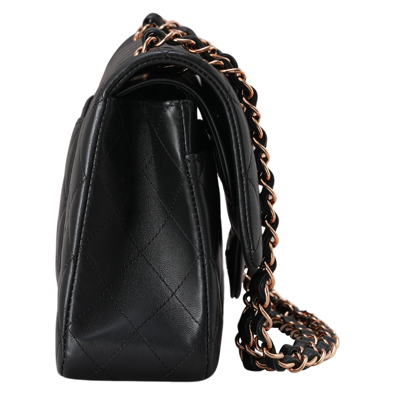 CHANEL(USED)샤넬 램스킨 클래식 미듐 플랩백 블랙