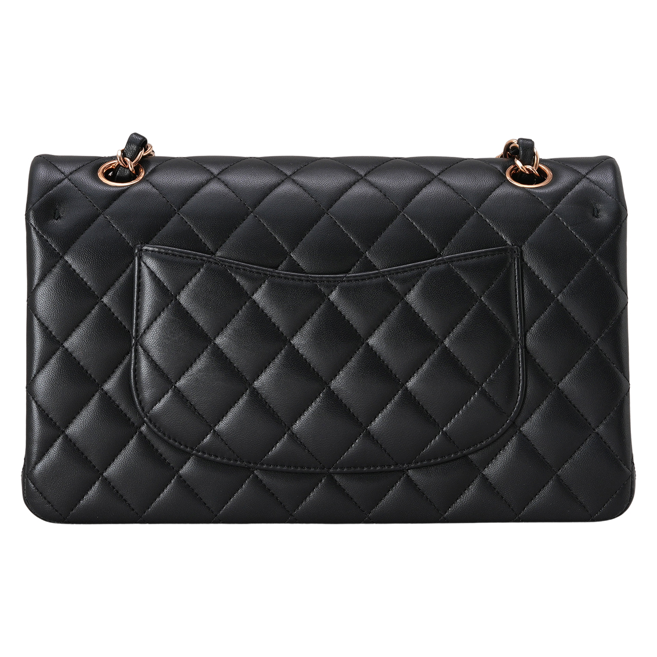 CHANEL(USED)샤넬 램스킨 클래식 미듐 플랩백 블랙