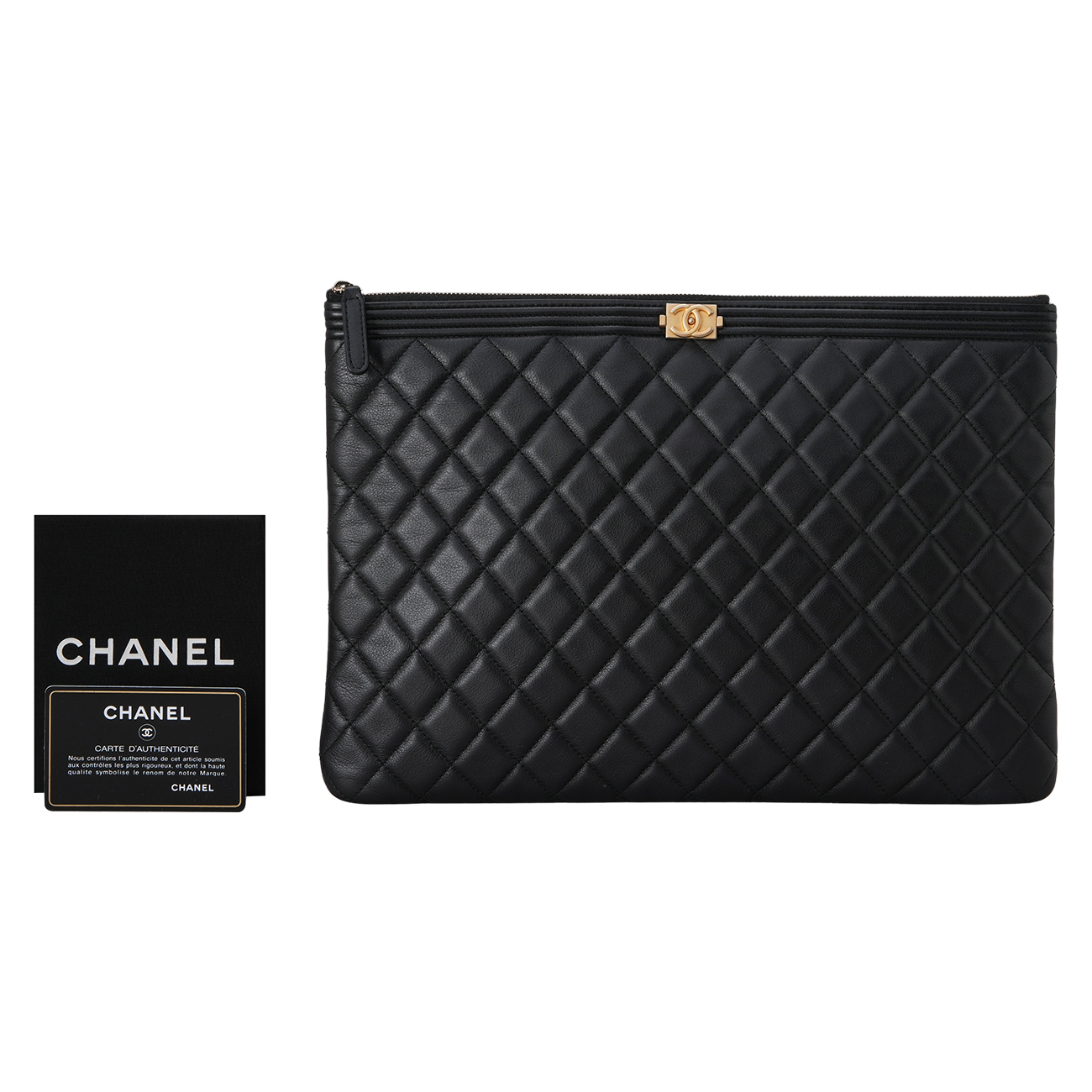 CHANEL(USED)샤넬  보이샤넬 클러치 라지