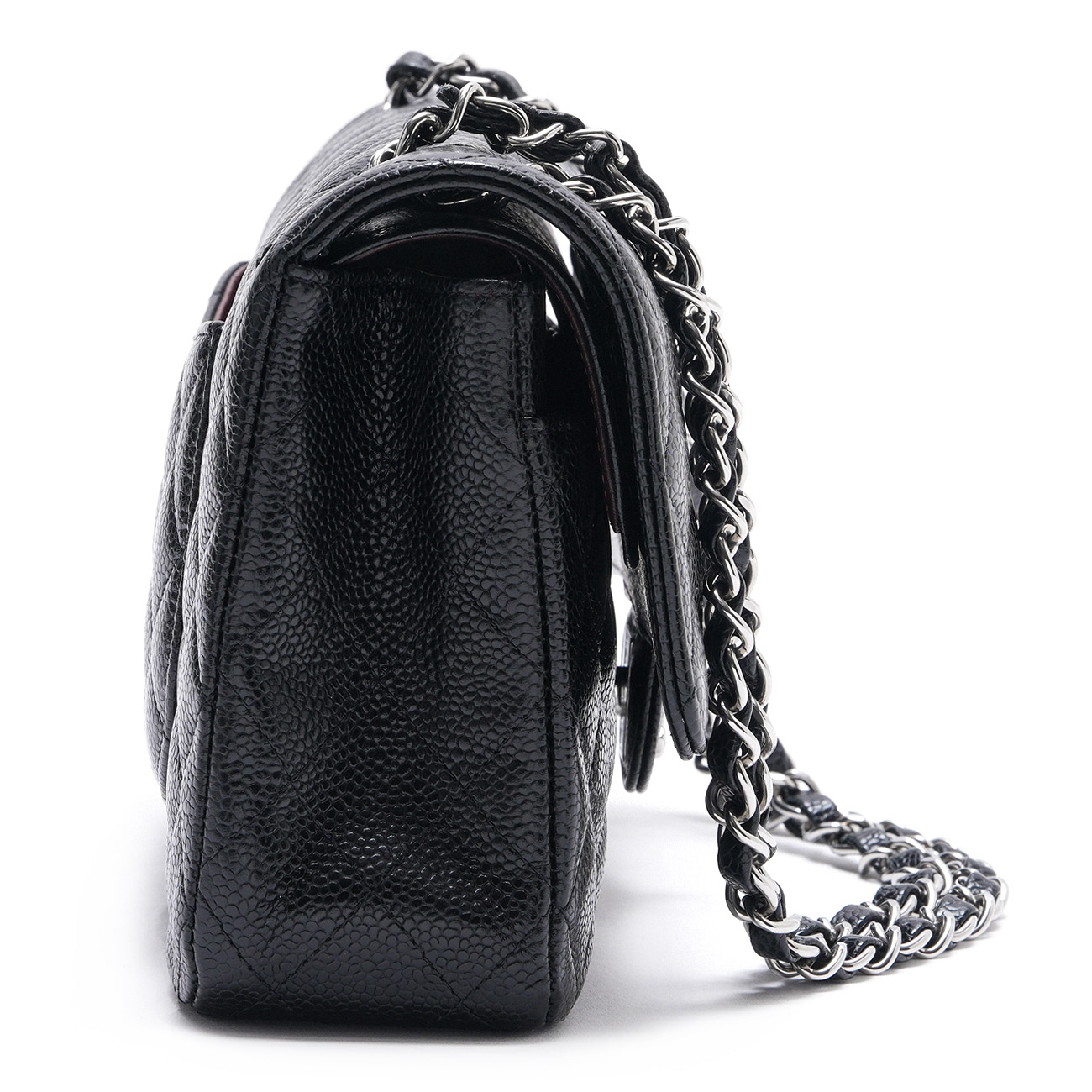 CHANEL(USED)샤넬 A01112 캐비어 클래식 미듐 플랩 백