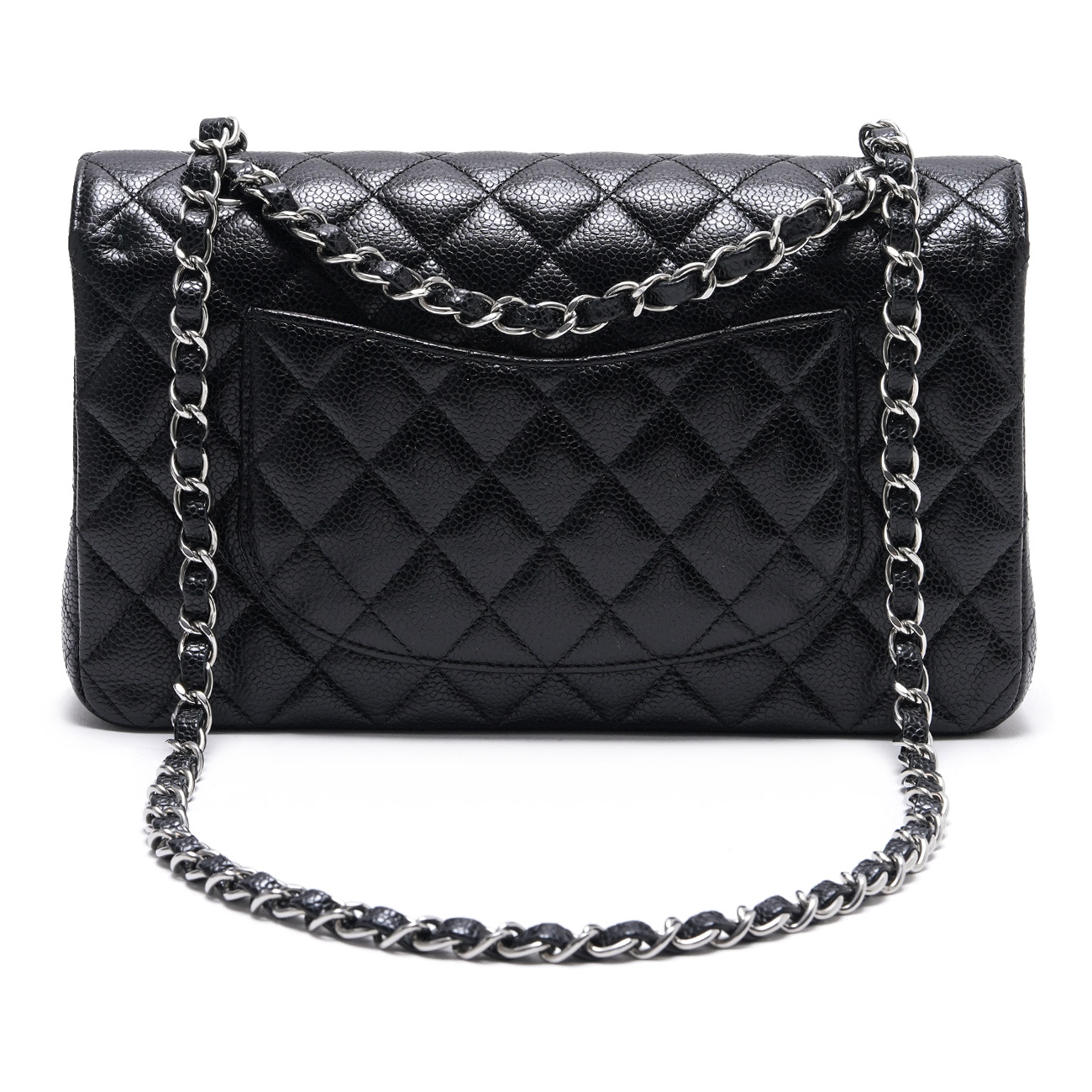 CHANEL(USED)샤넬 A01112 캐비어 클래식 미듐 플랩 백