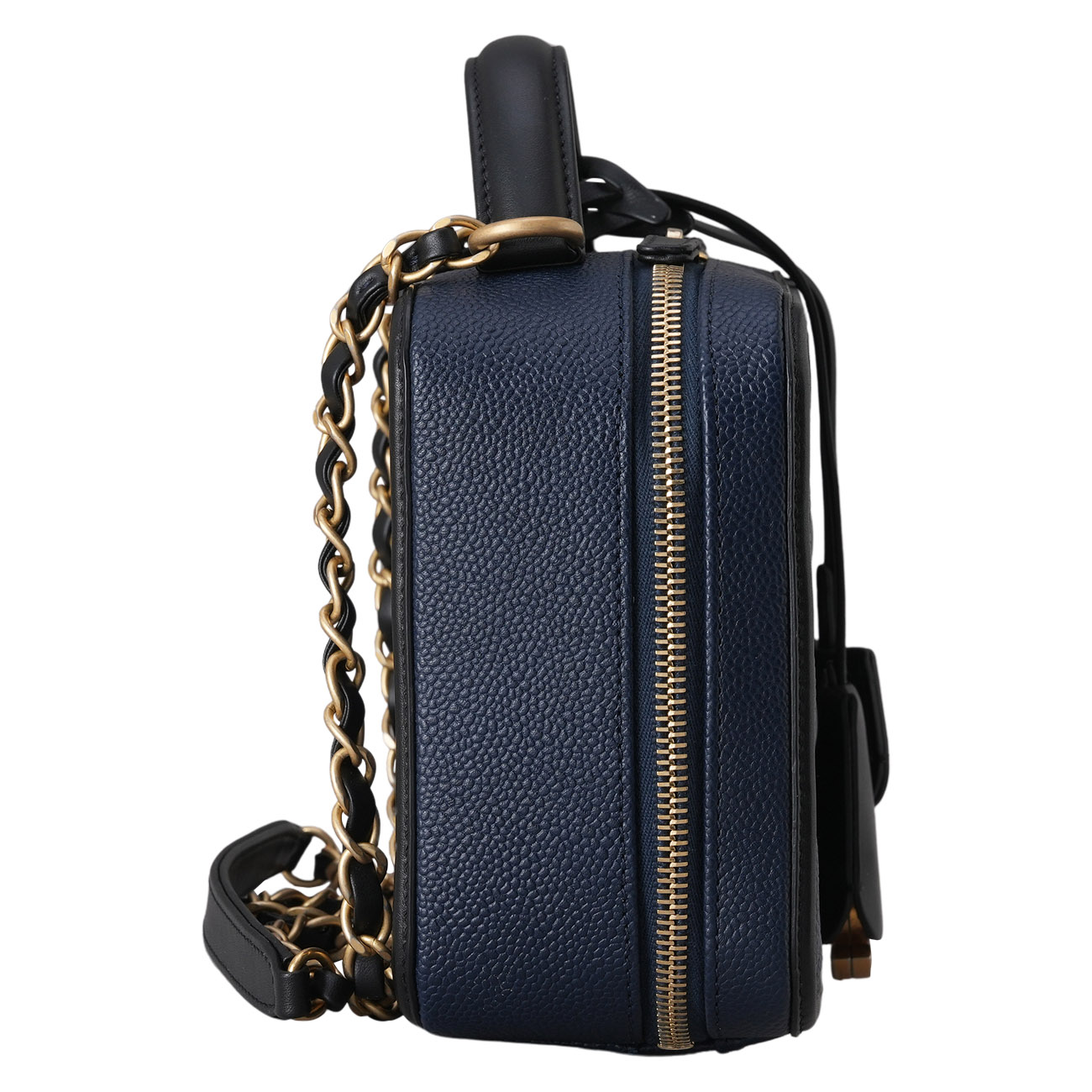 CHANEL(USED)샤넬 CC로고 캐비어 코스메틱 케이스