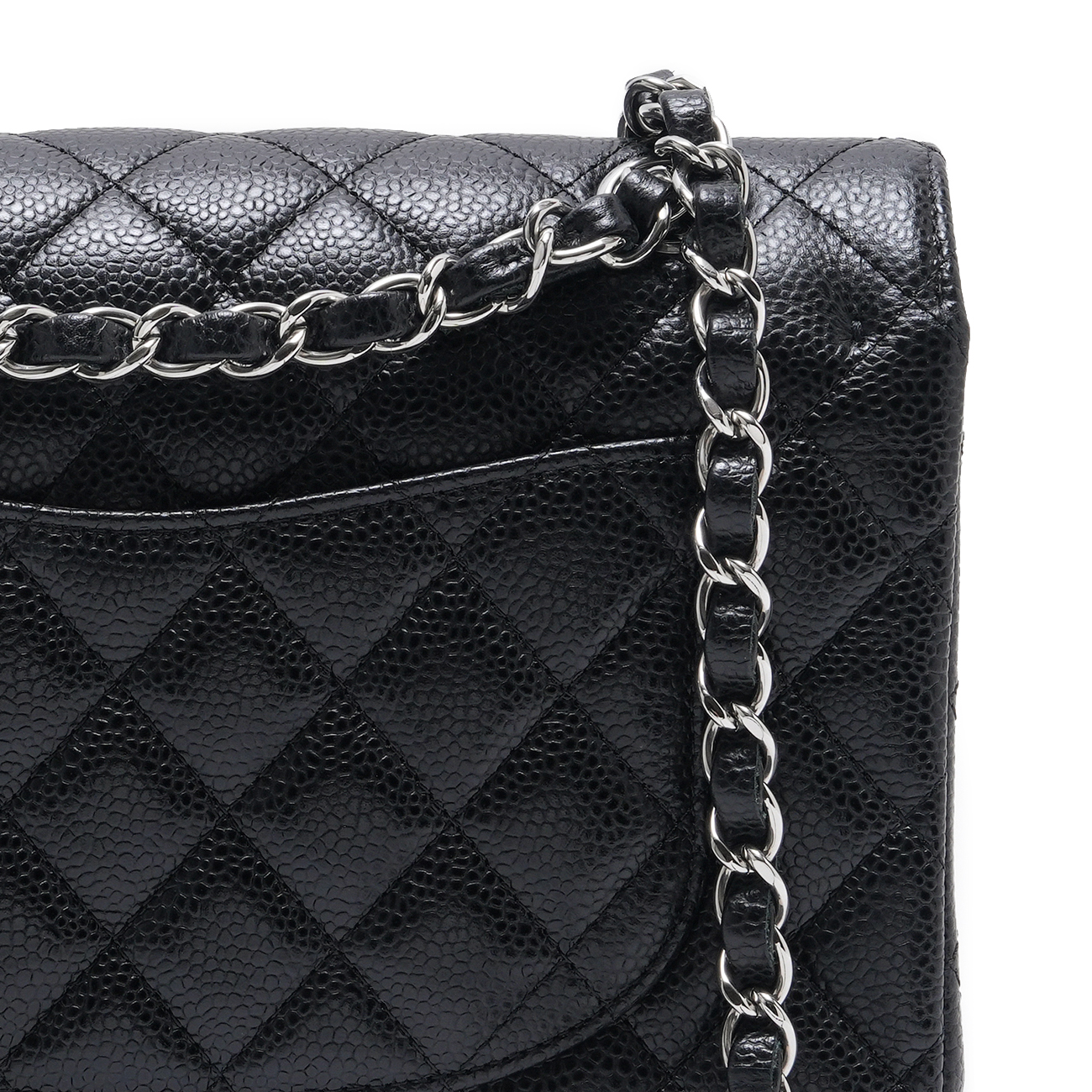 CHANEL(USED)샤넬 A01113 캐비어 클래식 스몰 플랩 백