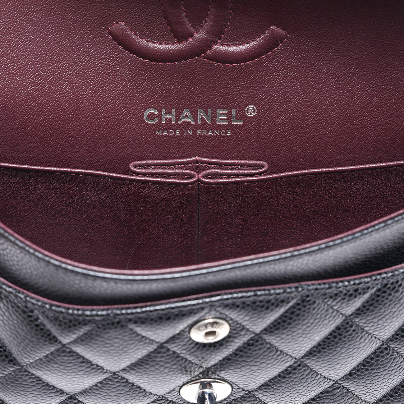 CHANEL(USED)샤넬 A01113 캐비어 클래식 스몰 플랩 백