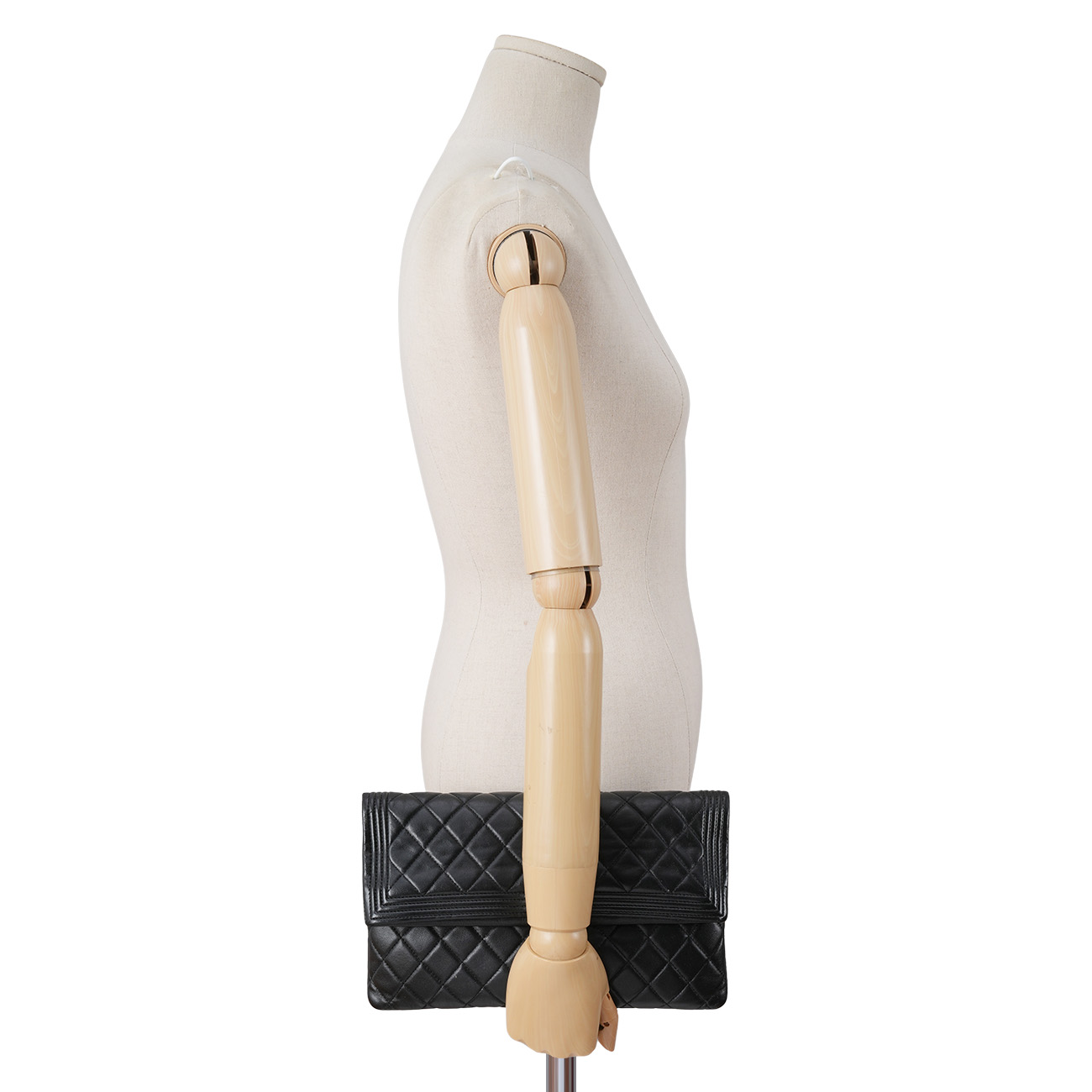 CHANEL(USED)샤넬 시즌 램스킨 보이샤넬 파우치