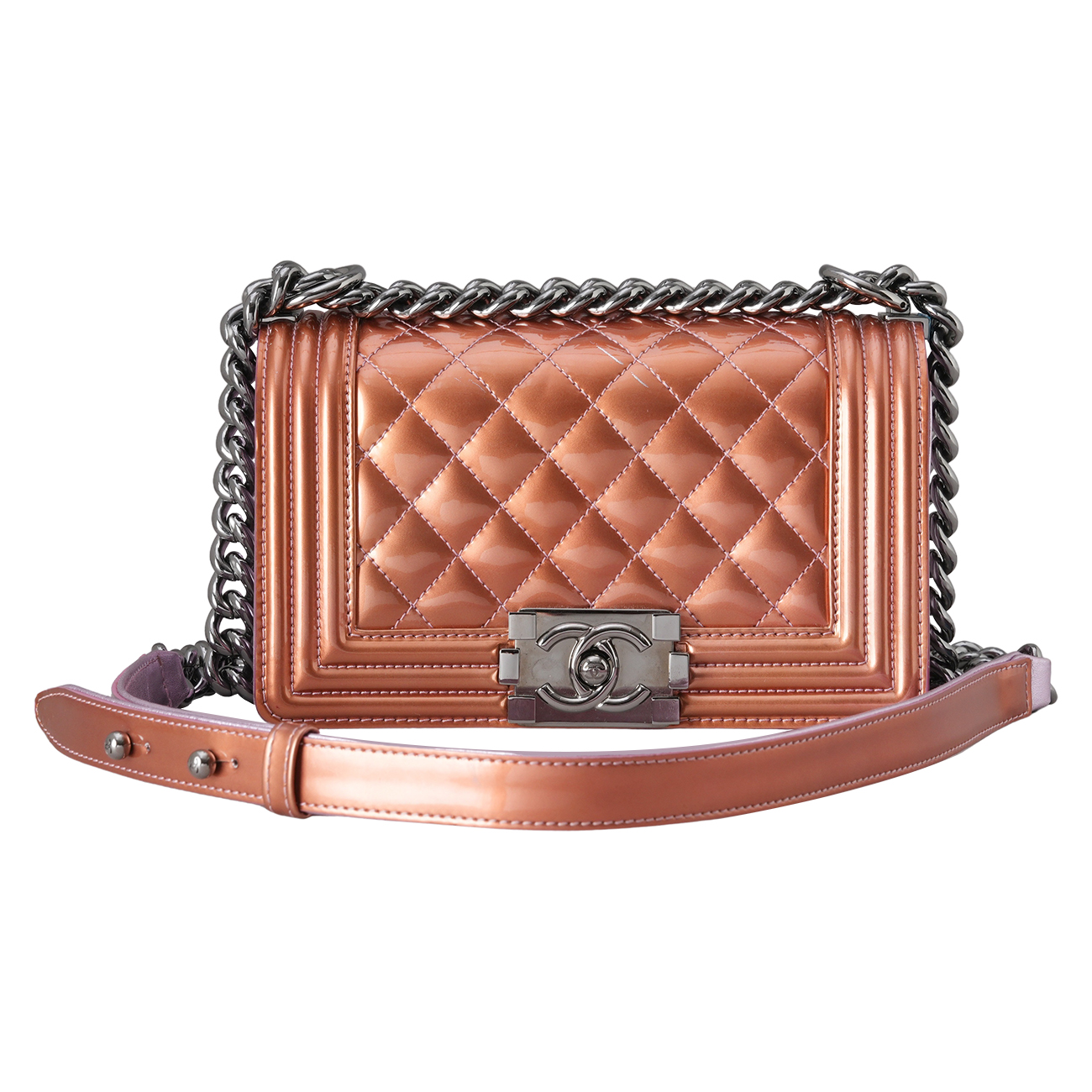 CHANEL(USED)샤넬 페이던트 시즌 보이백 스몰