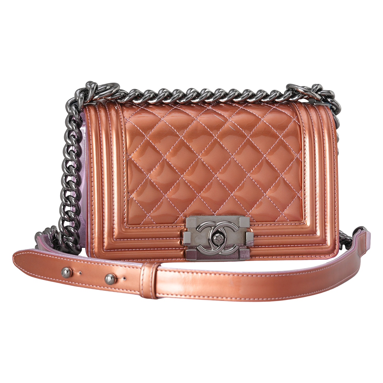 CHANEL(USED)샤넬 페이던트 시즌 보이백 스몰