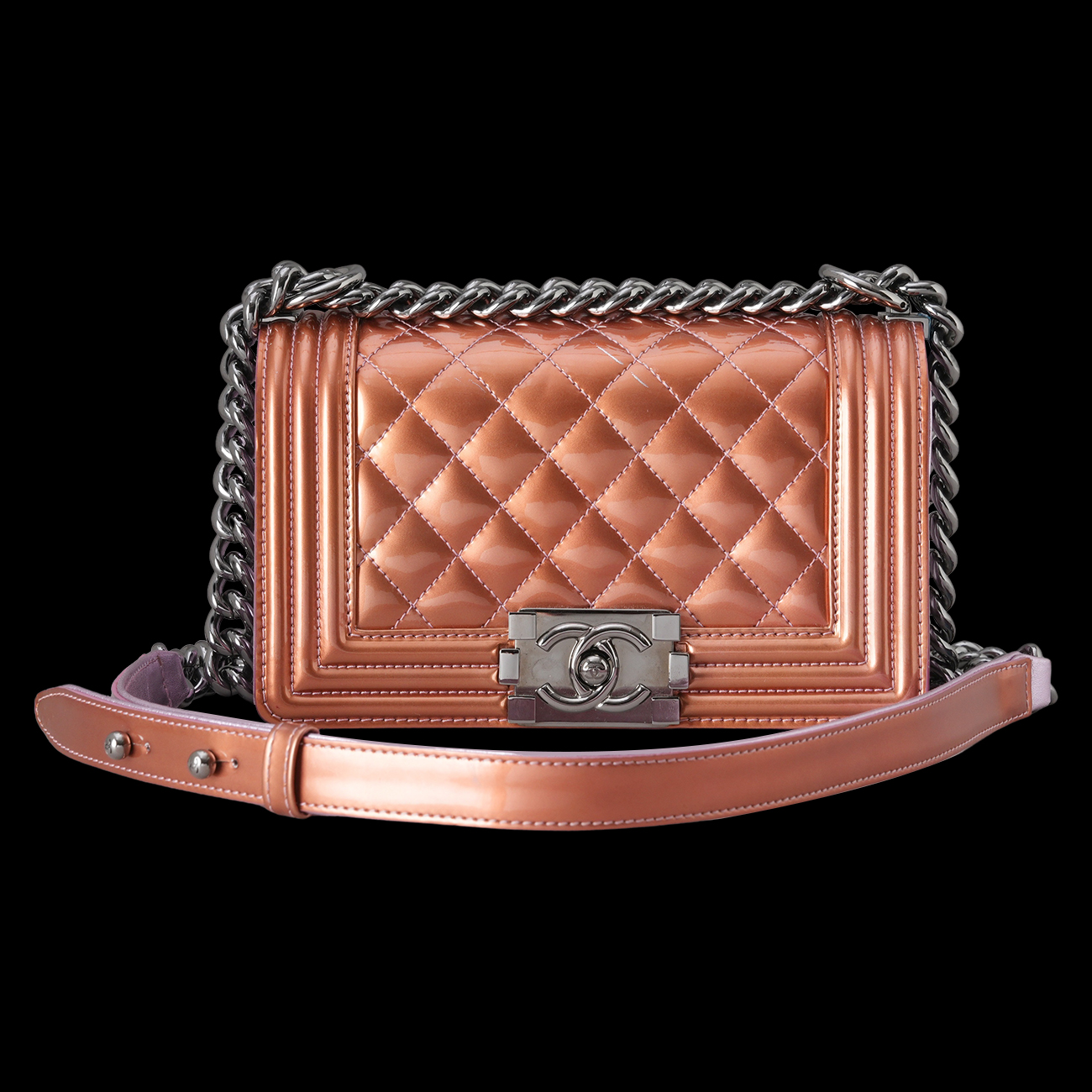 CHANEL(USED)샤넬 페이던트 시즌 보이백 스몰