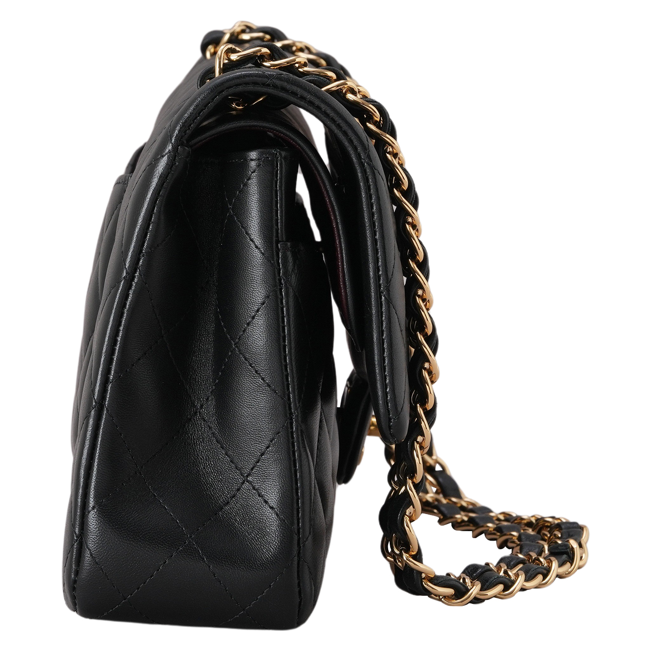 CHANEL(USED)샤넬 A01112 램스킨 클래식 미듐 플랩백