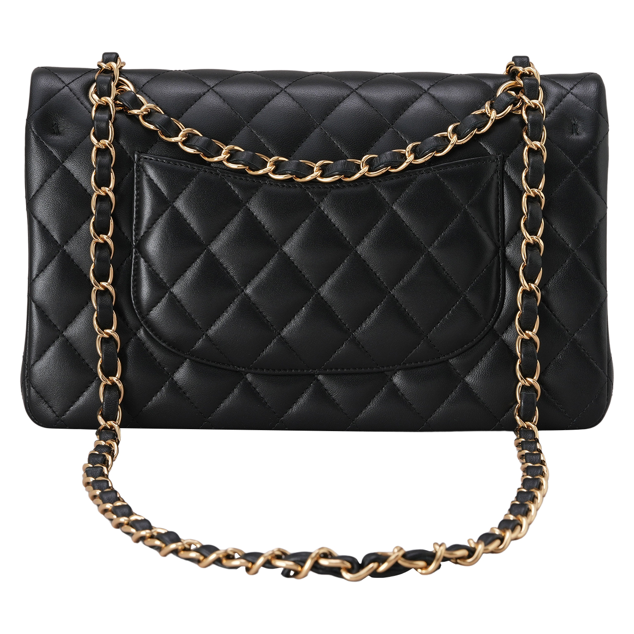 CHANEL(USED)샤넬 A01112 램스킨 클래식 미듐 플랩백
