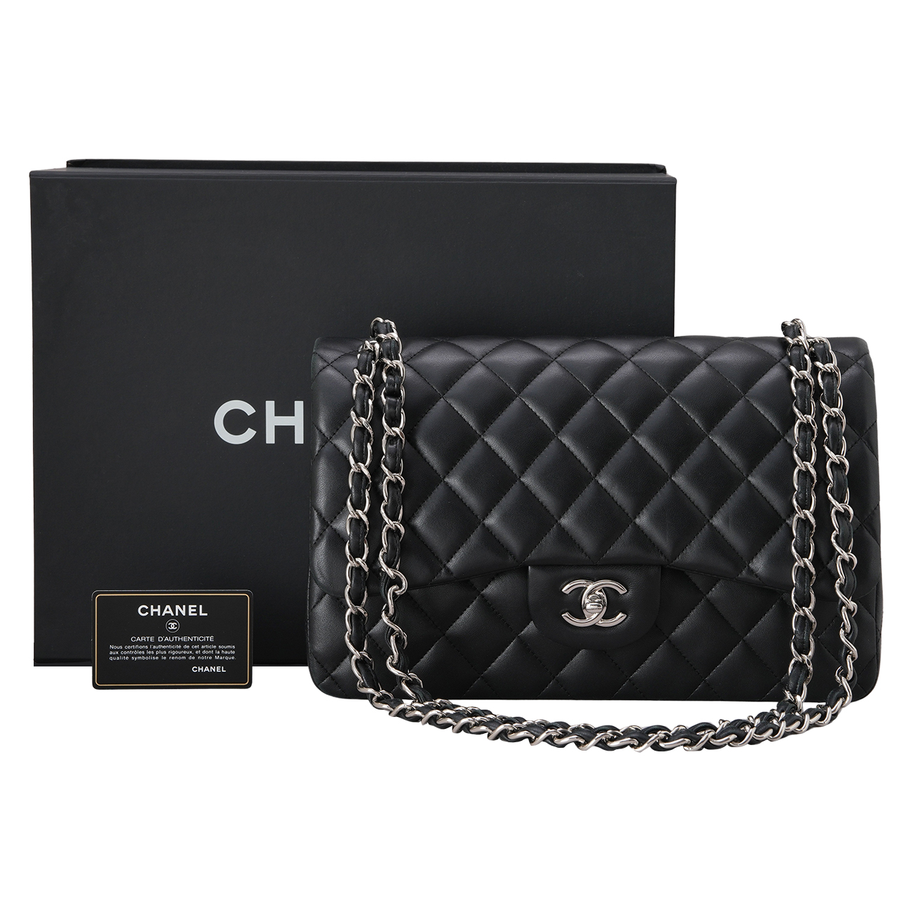 CHANEL(USED)샤넬 램스킨 클래식 라지 플랩백