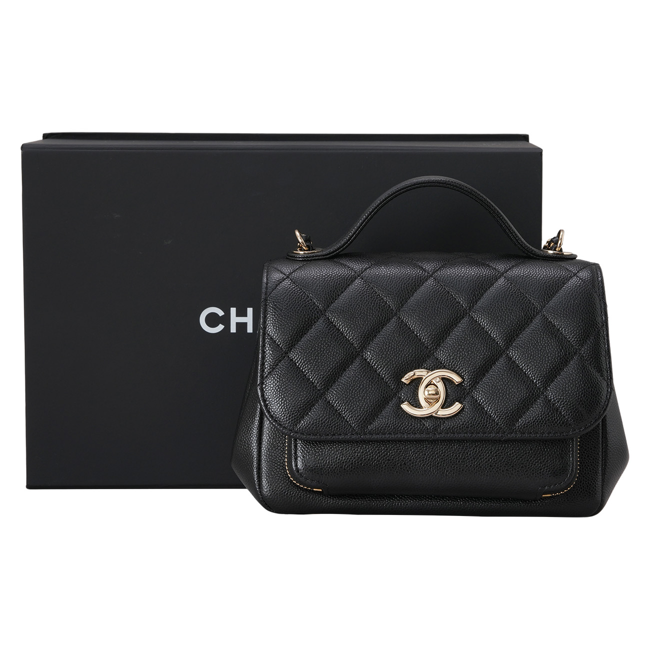 CHANEL(USED)샤넬 A93749 캐비어 비지니스 어피니티 스몰