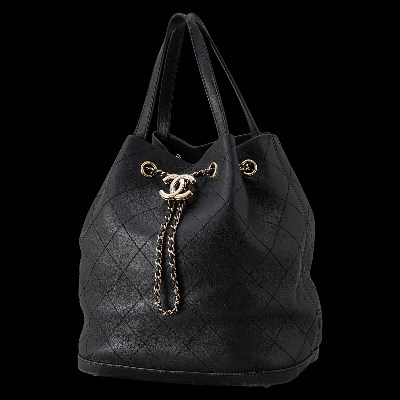 CHANEL(USED)샤넬 드로스트링 버킷백