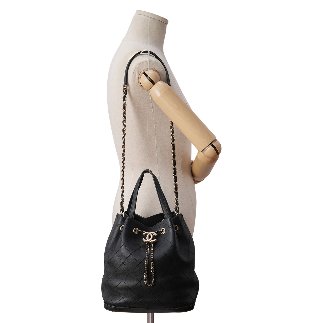 CHANEL(USED)샤넬 드로스트링 버킷백